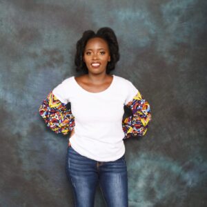 Puff Sleeve Ankara Tee